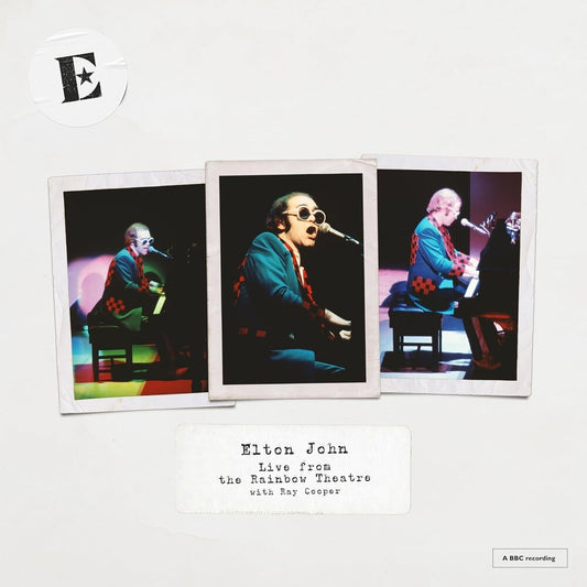 the album cover for Elton John - Live From The Rainbow Theatre With Ray Cooper