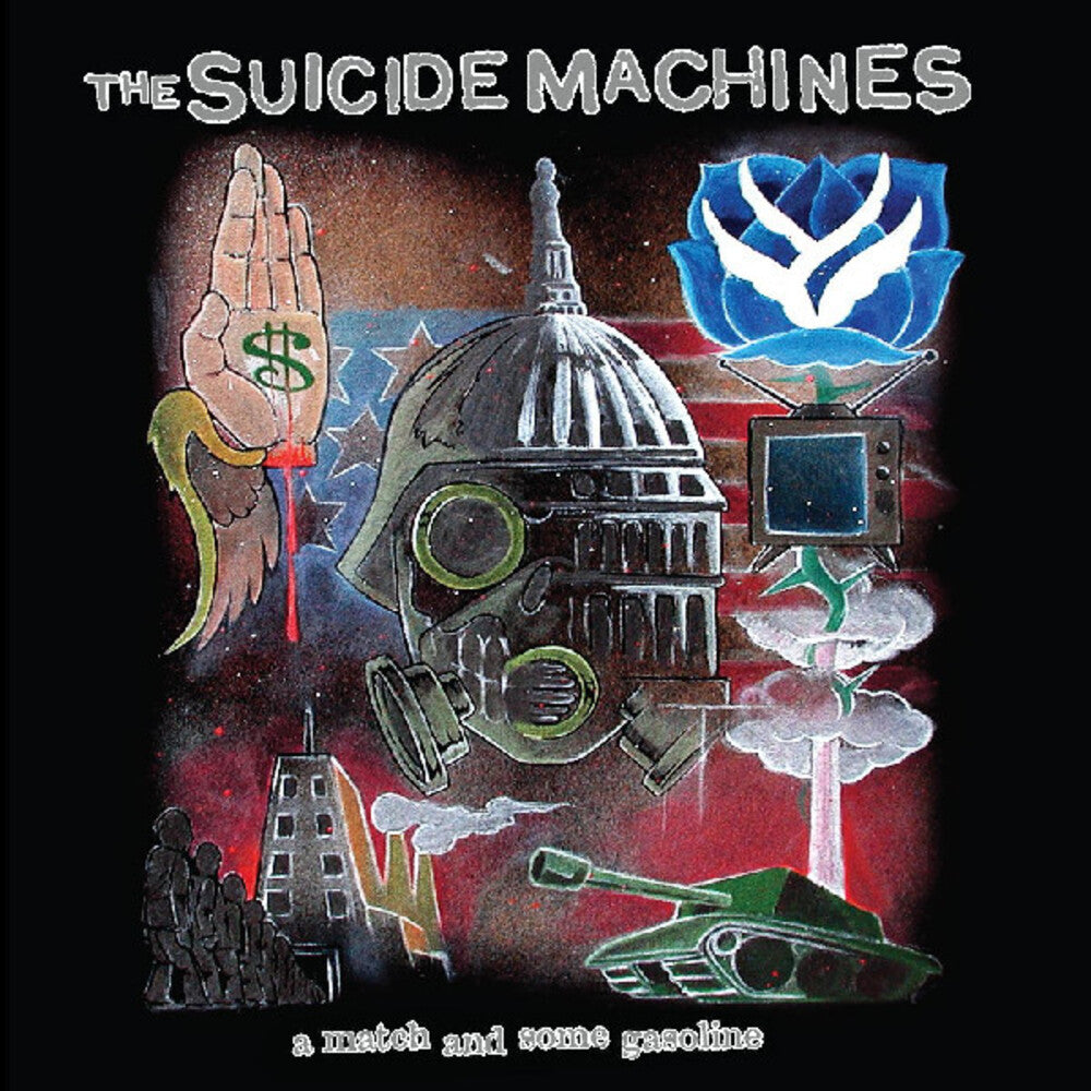 the album cover for Suicide Machines - Match And Some Gasoline