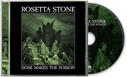the album cover for Rosetta Stone - Dose Makes The Poison