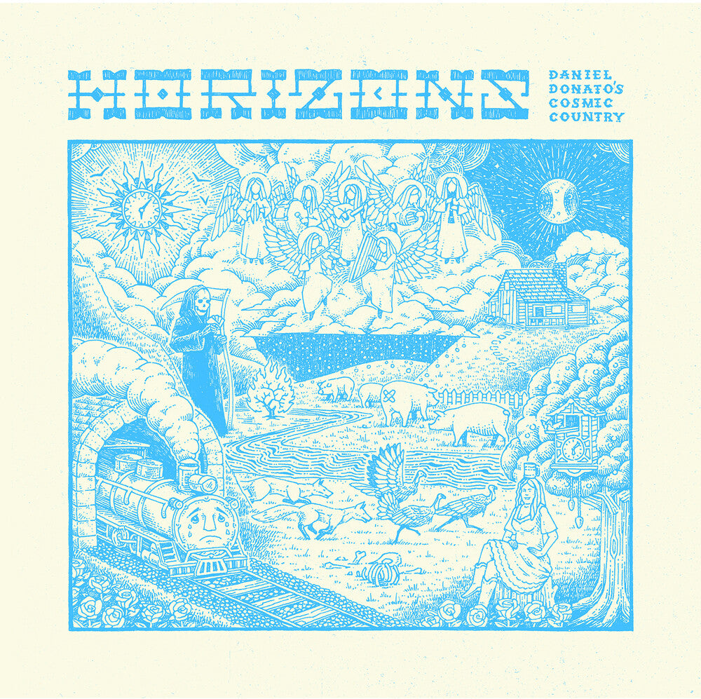 the album cover for Daniel Donato - Horizons - Clear Blue (Blue) [Clear Vinyl]