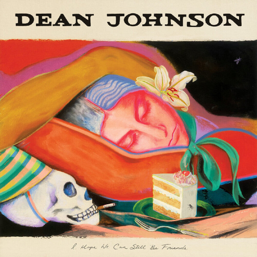 the album cover for Dean Johnson - I Hope We Can Still Be Friends [INDIE EXCLUSIVE, TRI-COLOR "SUNSET CREAM CAKE" VINYL]