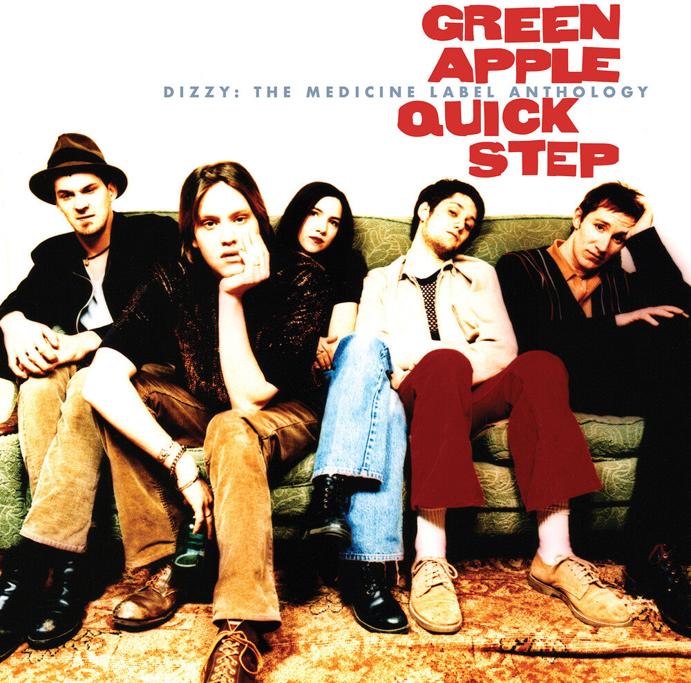 the album cover for Green Apple Quick Step - Dizzy: The Medicine Label Anth