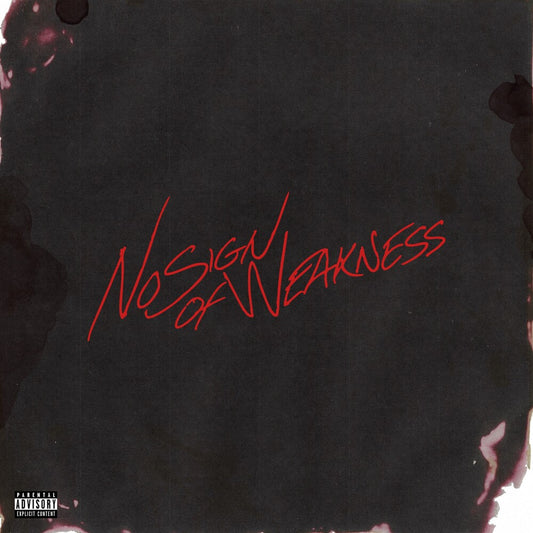 the album cover for Burna Boy - No Sign Of Weakness - Blue Vinyl (Blue) [Colored Vinyl]