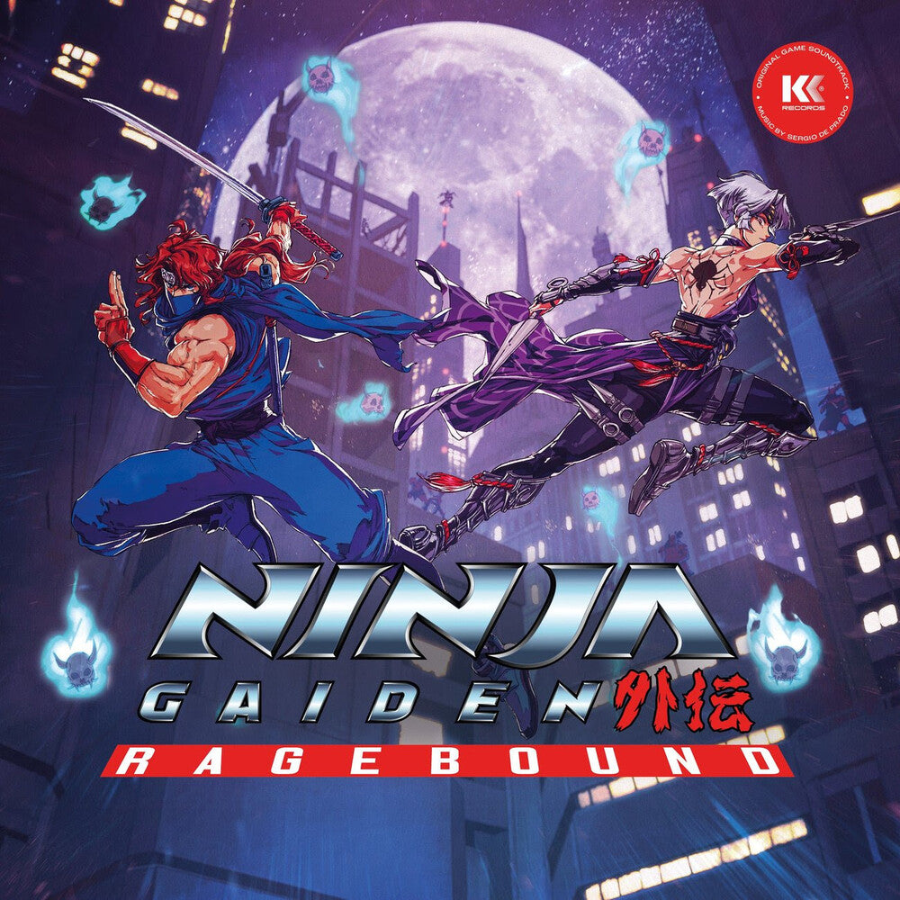 the album cover for Ninja Gaiden: Ragebound - O.S.T. (Blue) (Colv) - Ninja Gaiden: Ragebound - O.S.T. (Blue) [Colored Vinyl]