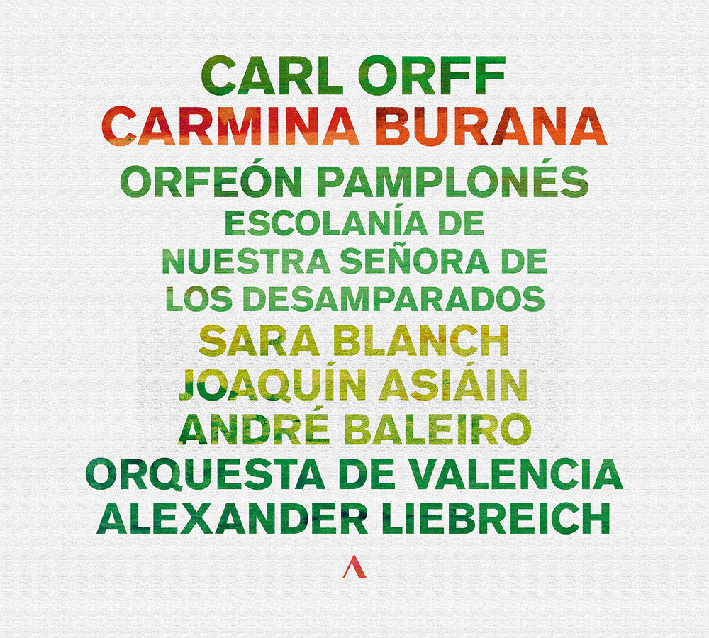 the album cover for Pamplones, Orfeon - Carl Orff: Carmina Burana