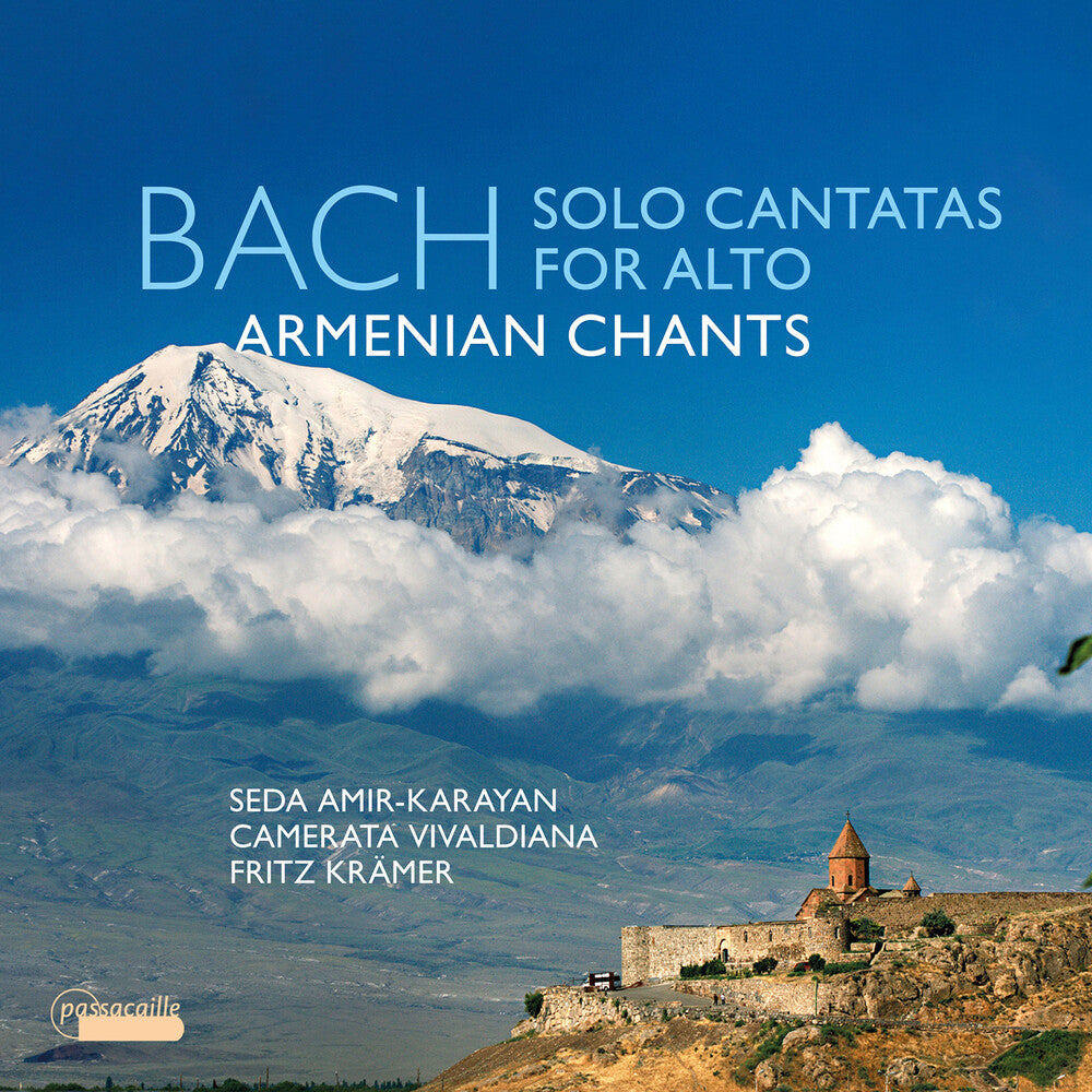 the album cover for Amir-Seda Karayan - Bach: Solo Cantatas For Alto & Armenian Chants