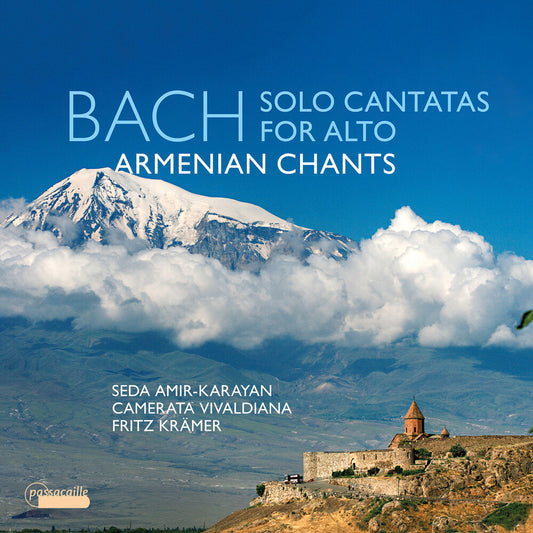 the album cover for Amir-Seda Karayan - Bach: Solo Cantatas For Alto & Armenian Chants
