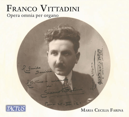 the album cover for Maria Farina  Cecilia - Vittadini: Complete Organ Works