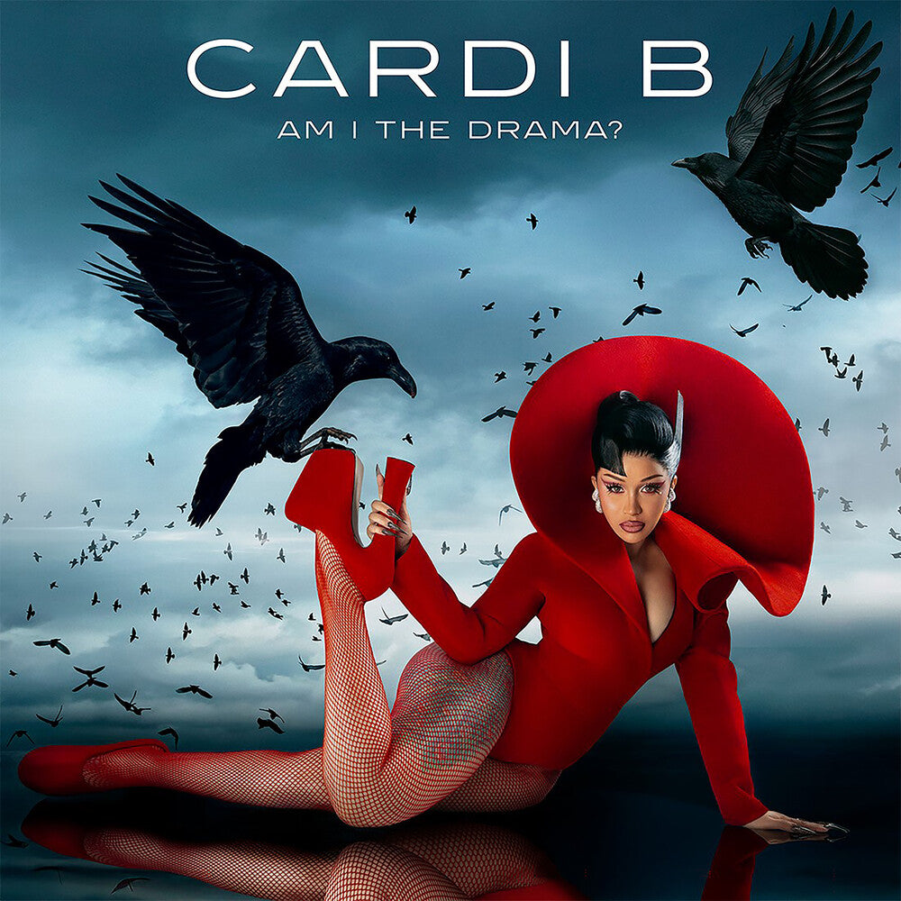 the album cover for Cardi B - AM I THE DRAMA? [Apple Red 2 LP]