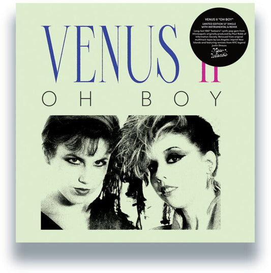 the album cover for Venus II - Oh Boy (Justin Strauss Remix)