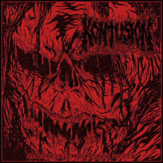 the album cover for Kontusion - Insatiable Lust For Death