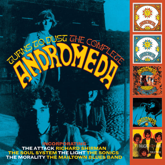 the album cover for Andromeda - Turns To Dust: The Complete Andromeda (Box) (Uk)