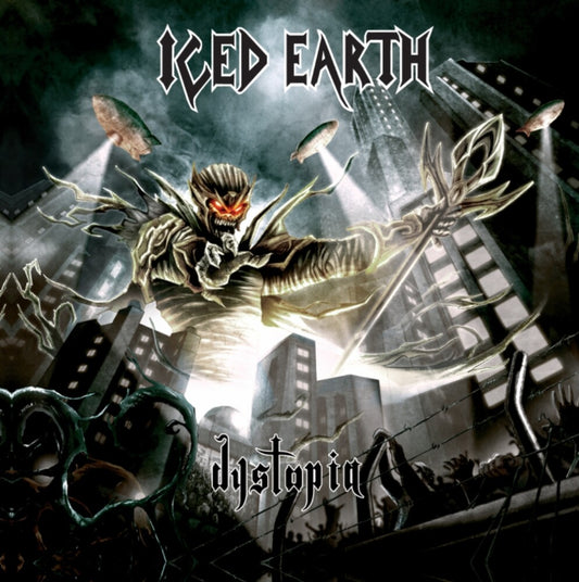 the album cover for Iced Earth - Dystopia