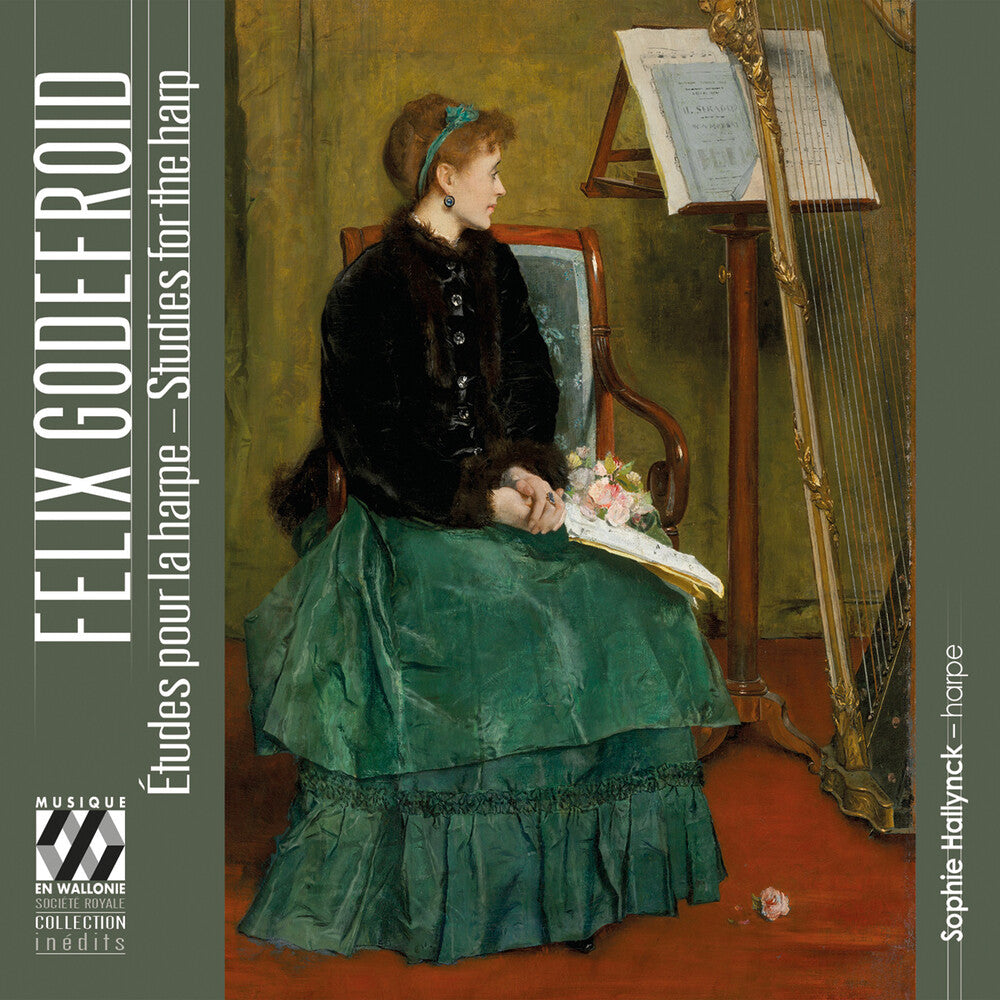 the album cover for Sophie Hallynck - Felix Godefroid: Studies For The Harp
