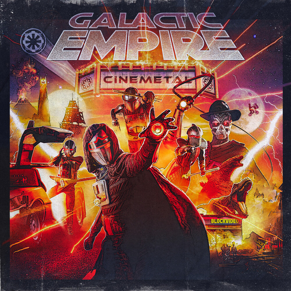 the album cover for Galactic Empire - Cinemetal [Indie Exclusive Red/Yellow/Blue]