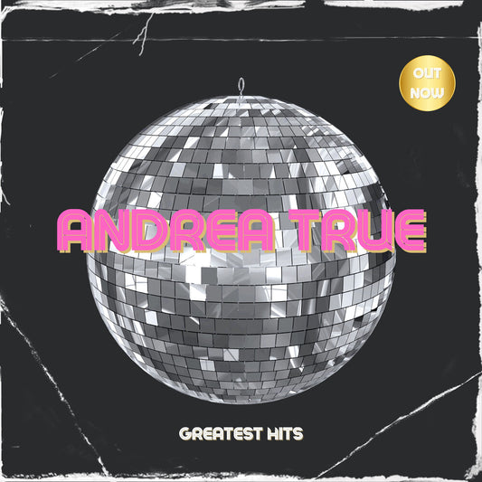 the album cover for Andrea True - Andrea True - Three Greatest Hits (Mod)