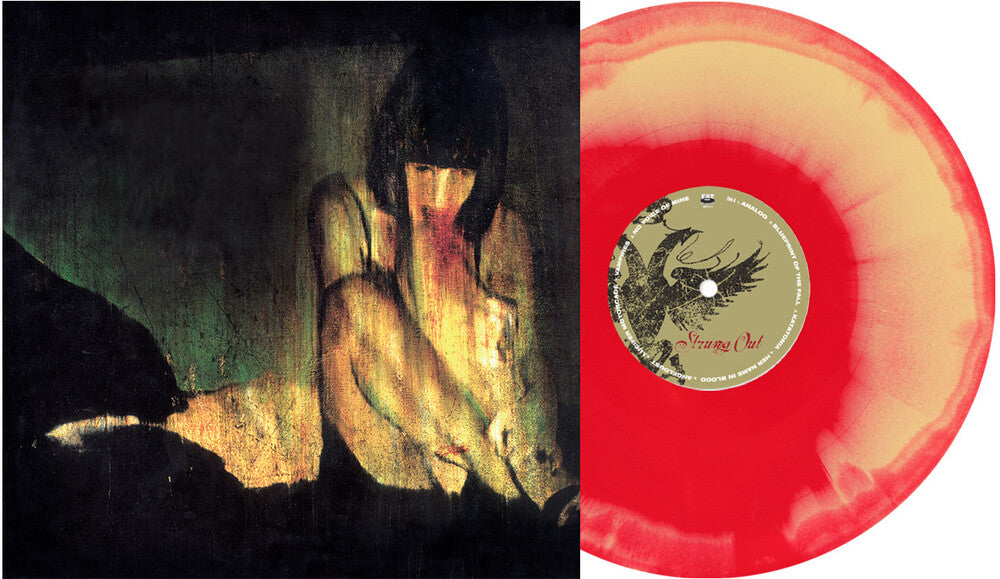the album cover for Strung Out - Exile in Oblivion 20th Anniversary  [Indie Exclusive (red &amp; yellow swirl)]