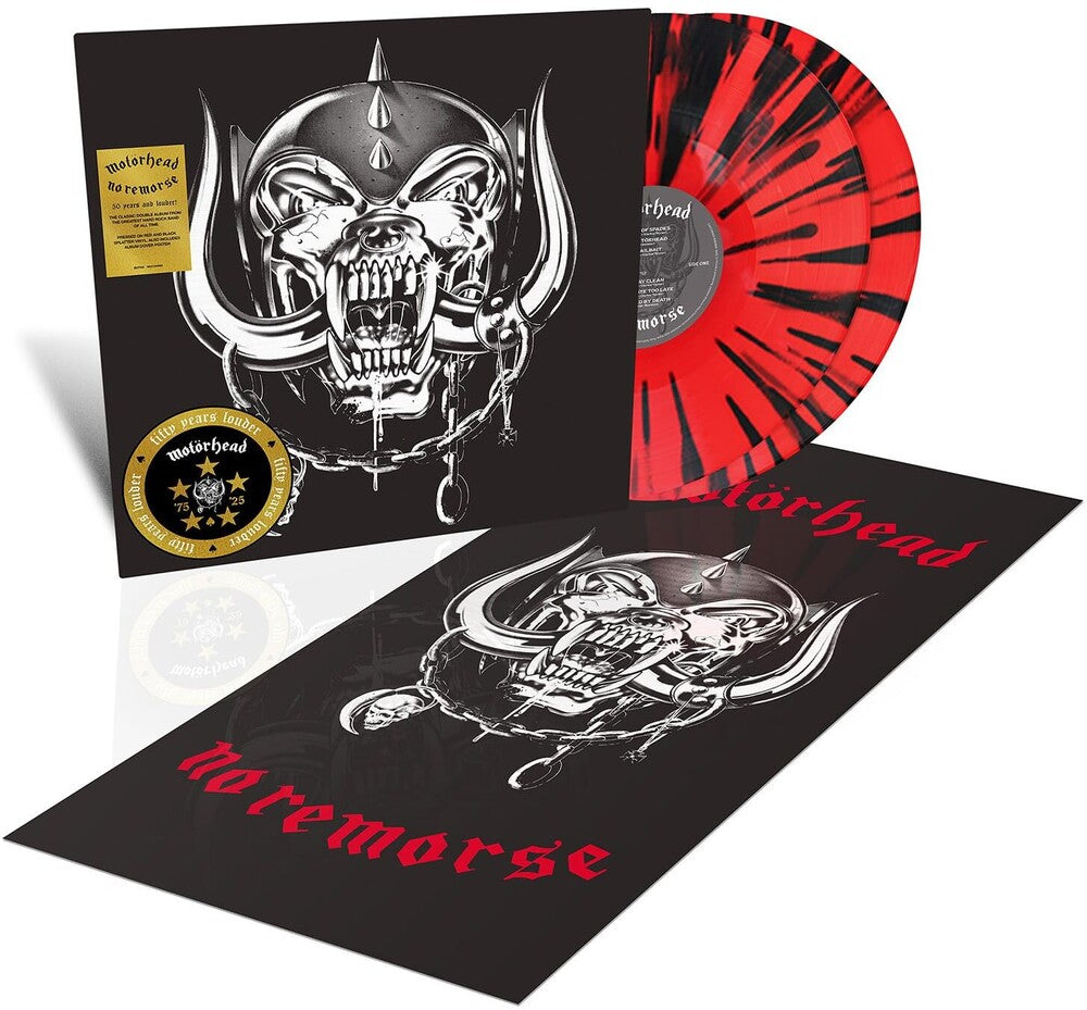 the album cover for Motörhead - No Remorse (Blk) [Colored Vinyl] (Red) (Aniv) (Spla)