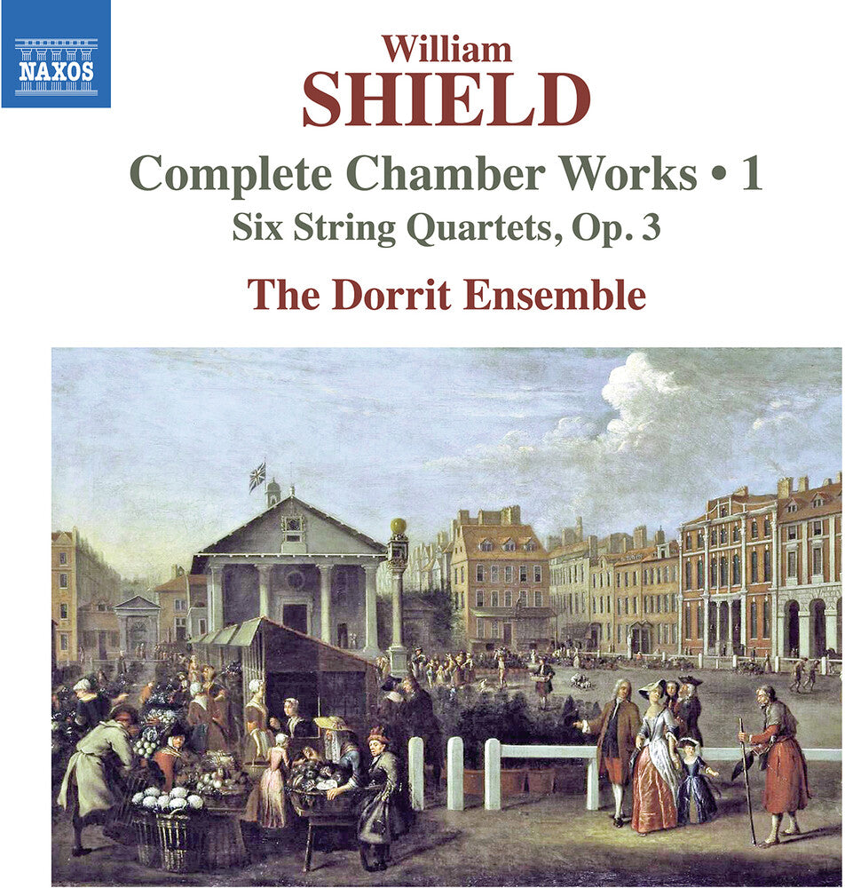 the album cover for The Dorrit Ensemble - Shield: 6 String Quartets