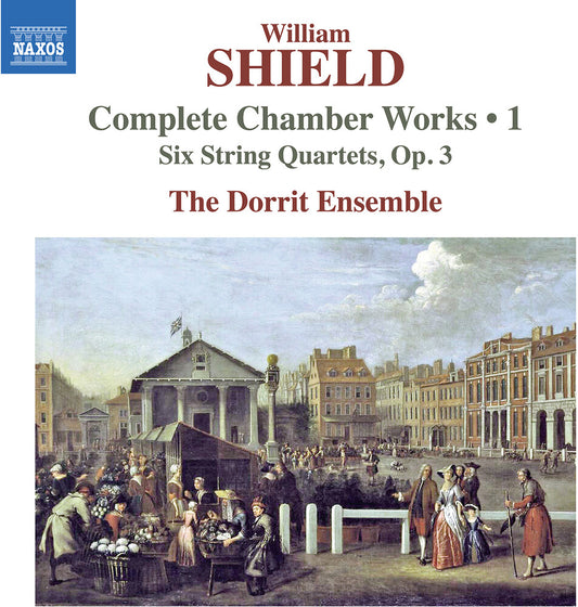 the album cover for The Dorrit Ensemble - Shield: 6 String Quartets