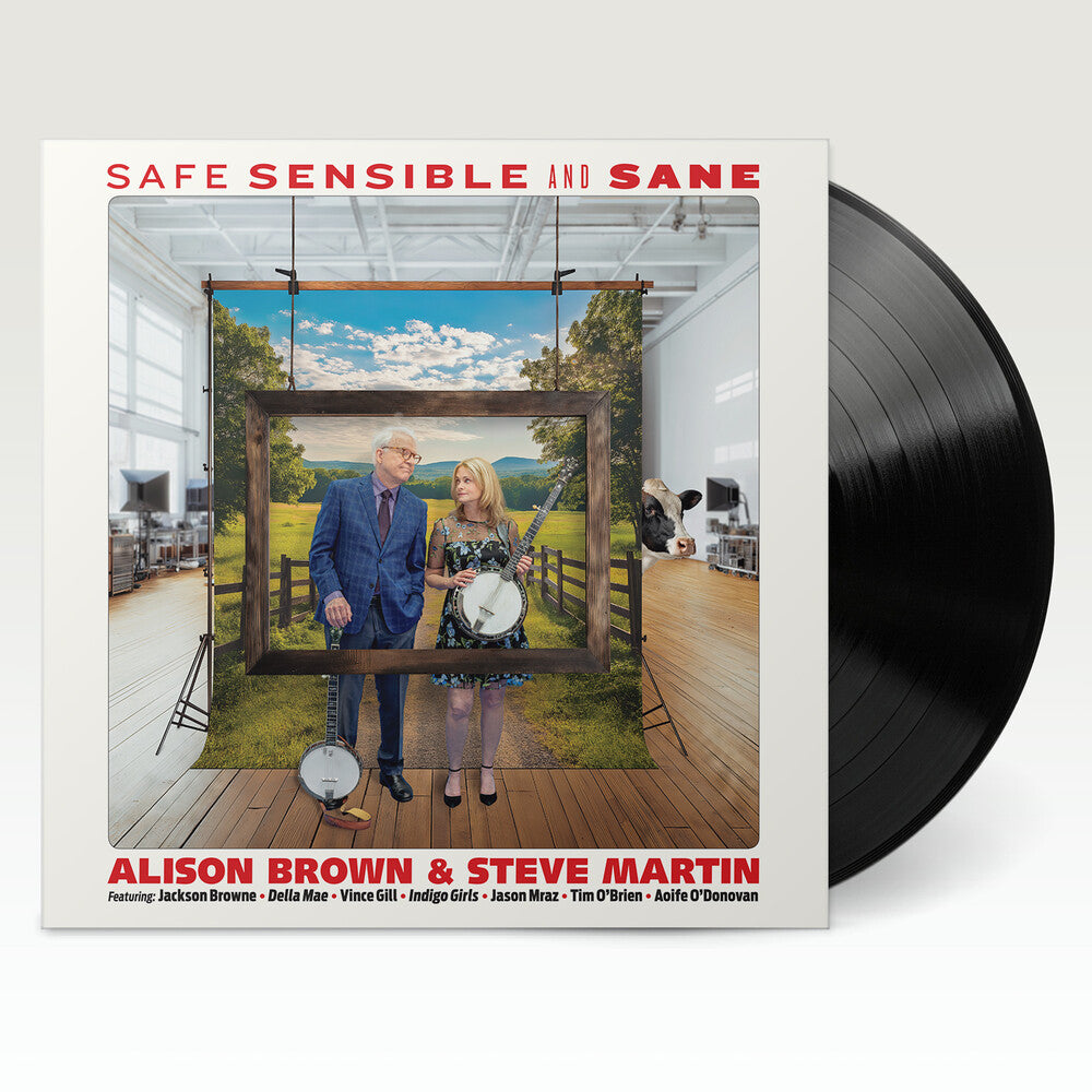 the album cover for Alison Brown  / Martin,Steve - Safe Sensible & Sane