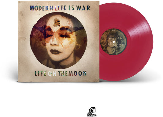 the album cover for Modern Life Is War - Life On The Moon [Colored Vinyl] (Red)