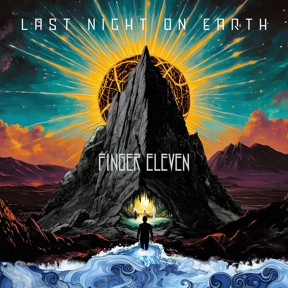 the album cover for Finger Eleven - Last Night On Earth [Indie Exclusive] Yellow [Colored Vinyl] (Gate)