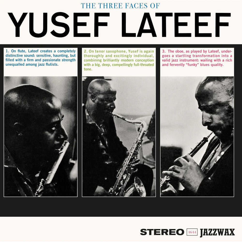 the album cover for Yusef Lateef - Three Faces Of Yusef Lateef (Bonus Tracks) [Limited Edition]