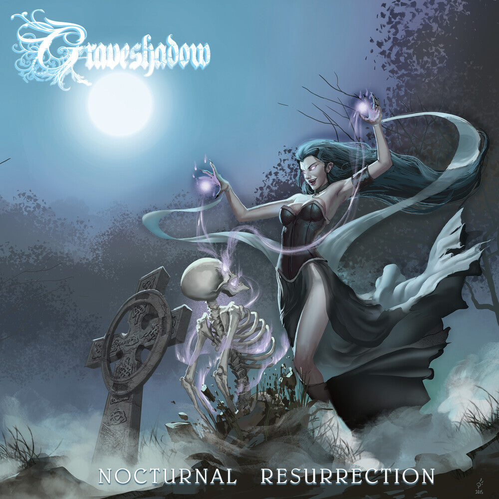 the album cover for Graveshadow - Nocturnal Resurrection