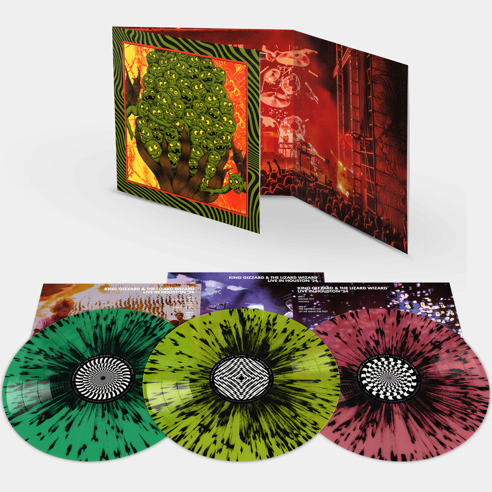 the album cover for King Gizzard & The Lizard Wizard - King Gizzard Live In Houston '24 [Colored Vinyl] (Gate)