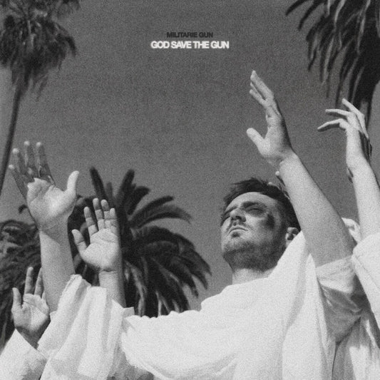 the album cover for Militarie Gun - God Save The Gun