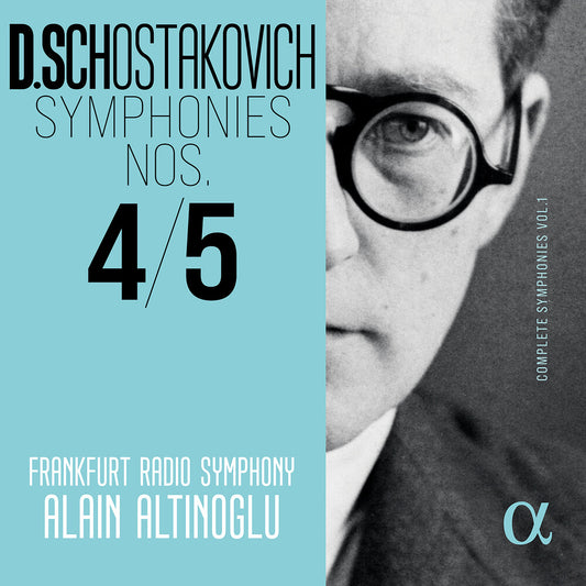 the album cover for Frankfurt Radio Symphony - Shostakovich: Syms Nos. 4 & 5 - Complete Syms V. 1