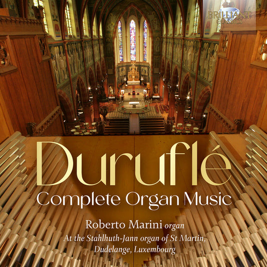 the album cover for Roberto Marini - Durufle: Complete Organ Music