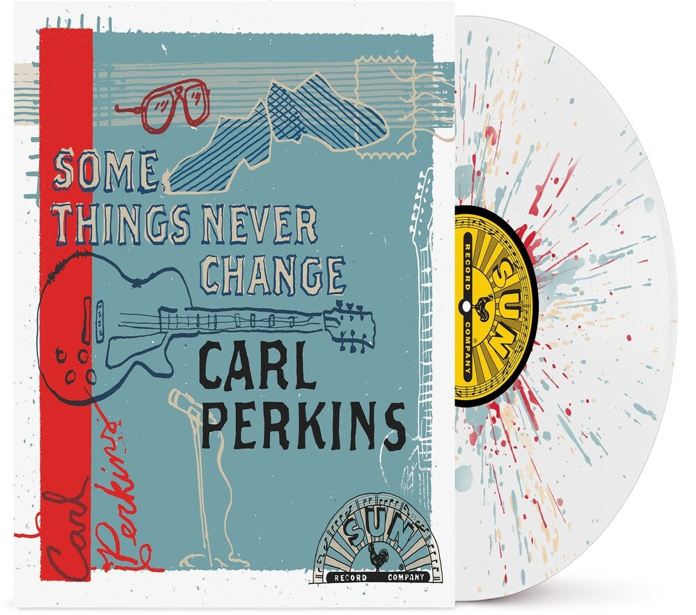 the album cover for Carl Perkins - Some Things Never Change - Blue (Blue) [Colored Vinyl]