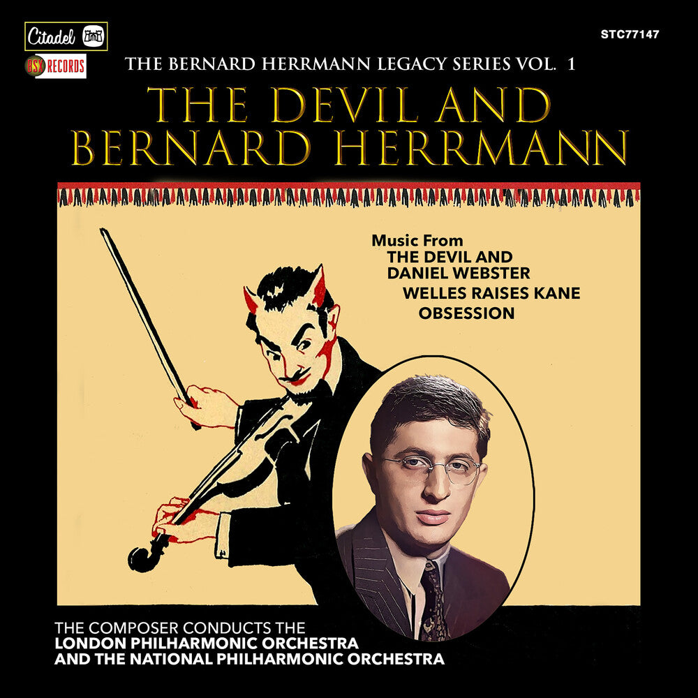 the album cover for Bernard Herrmann - Devil And Bernard Herrmann
