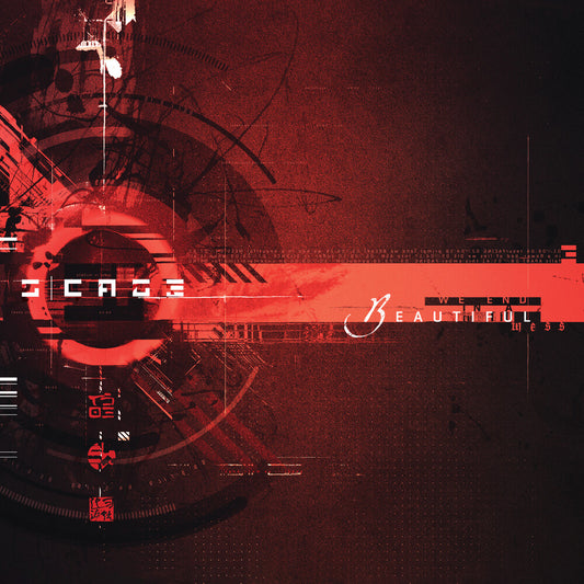 the album cover for S:Cage - We End In A Beautiful Mess