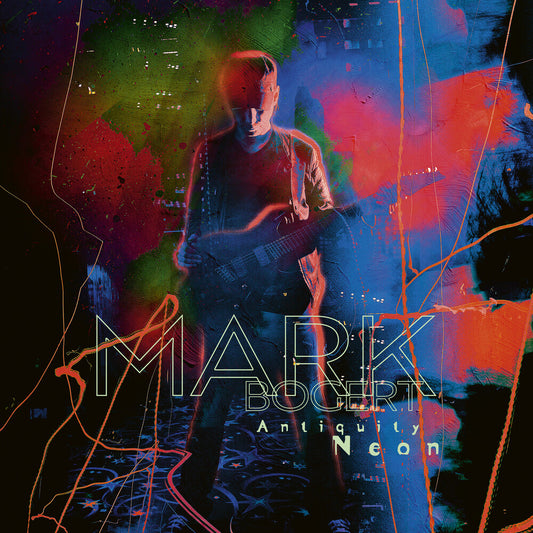 the album cover for Mark Bogert - Antiquity Neon [Colored Vinyl] [180 Gram] (Pnk)
