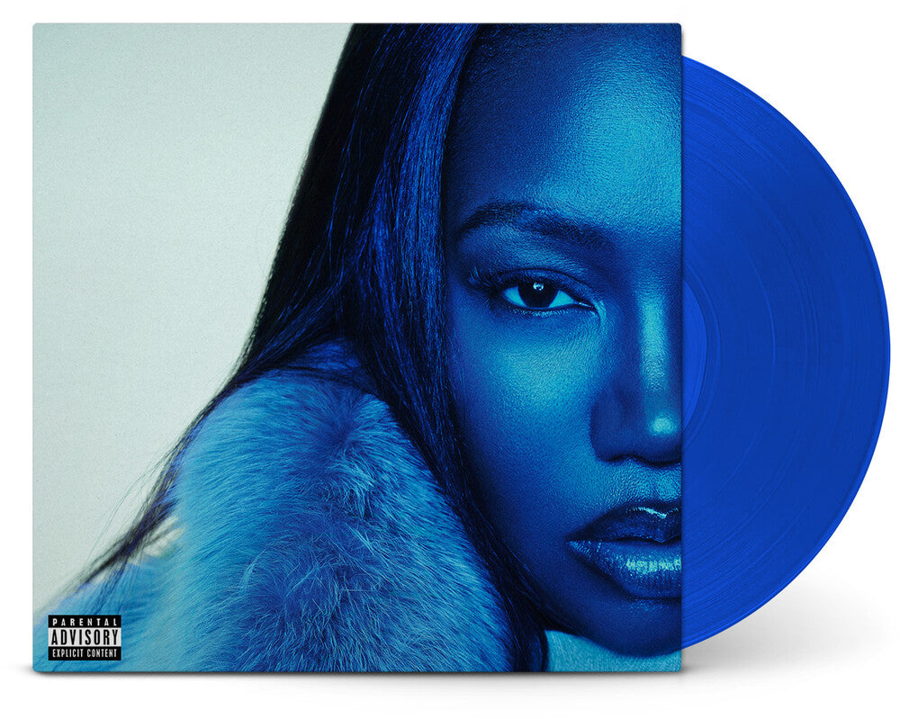 the album cover for Leikeli47 - Lei Keli ft. 47 / For Promotional Use Only [Translucent Blue LP]