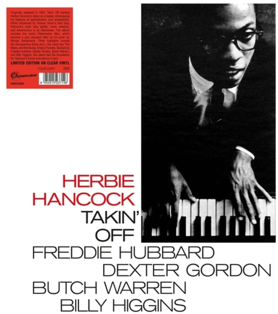 the album cover for Herbie Hancock - Takin' Off [Clear Vinyl]