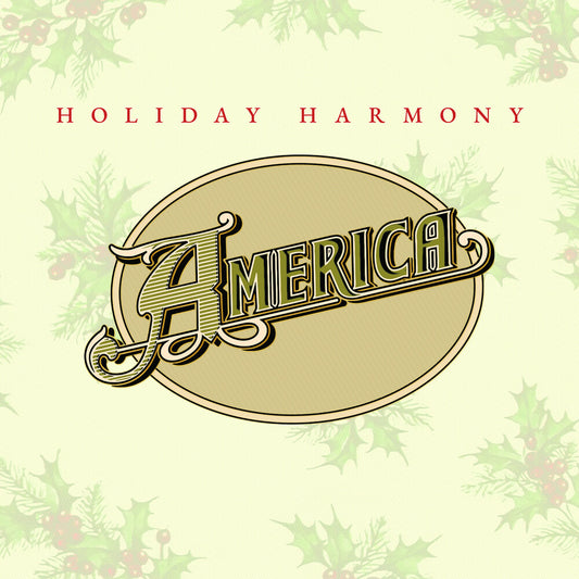 the album cover for America - Holiday Harmony