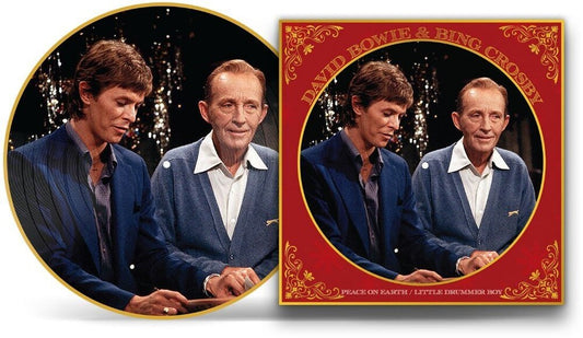 the album cover for Bing Crosby  / Bowie,David - Peace On Earth / Little Drummer Boy (Pict)