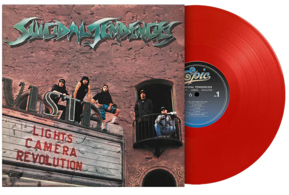 the album cover for Suicidal Tendencies - Lights Camera Revolution [Colored Vinyl] [Limited Edition] [180 Gram] (Red)