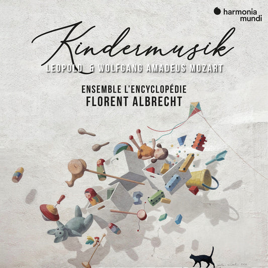 the album cover for Florent Albrecht  / Ensemble L'encyclopedie - Leopold & Wolfgang Amadeus Mozart: Kindermusik