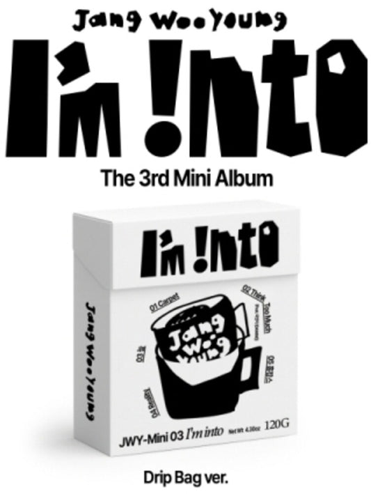 the album cover for Jang Woo Young - I'm Into - Drip Bag Version (Puzz) (Stic) (Phot)