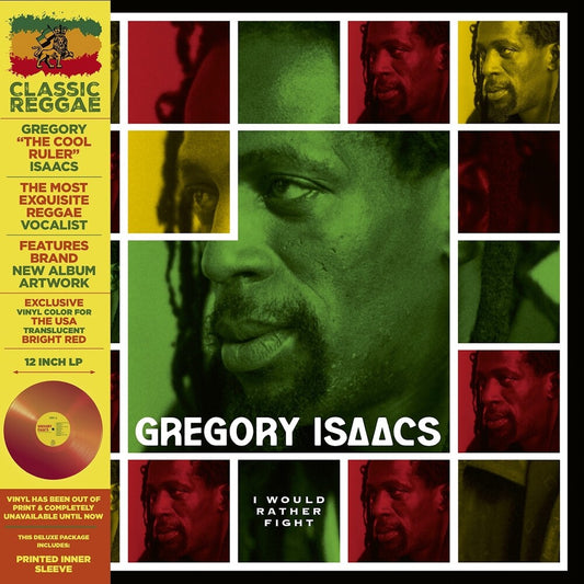 the album cover for Gregory Isaacs - I Would Rather Fight - Red [Colored Vinyl] [Deluxe] [Limited Edition]