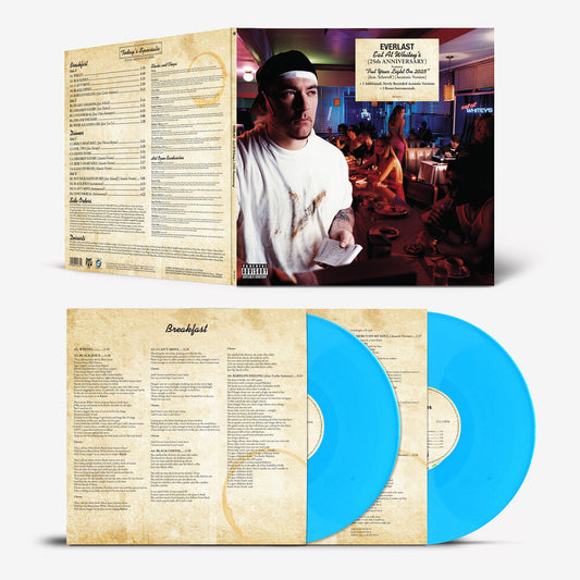 the album cover for Everlast - Eat At Whitey's (25th Anniversary) (Blue) [Colored Vinyl]