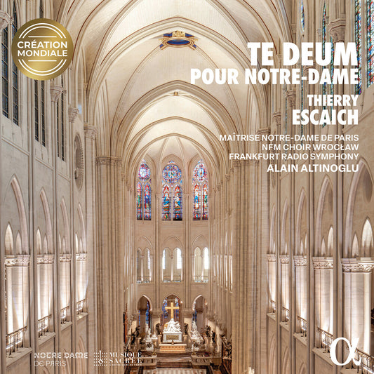 the album cover for Alain Altinoglu - Thierry Escaich: Te Deum Pour Notre-Dame