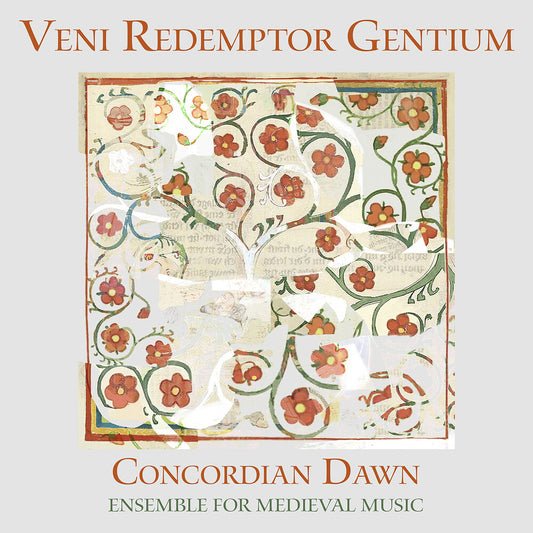 the album cover for Concordian Dawn - Veni Redemptor Gencium