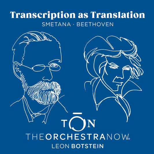 the album cover for Orchestra Now - Transcription As Translation - Beethoven & Smetana