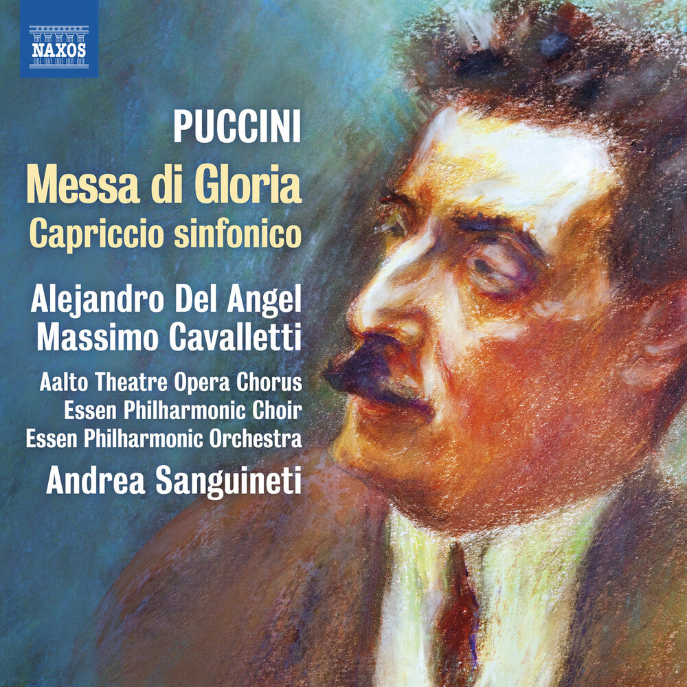 the album cover for Alejandro Del Angel - Puccini: Messa Di Gloria: Capriccio Sinfonico